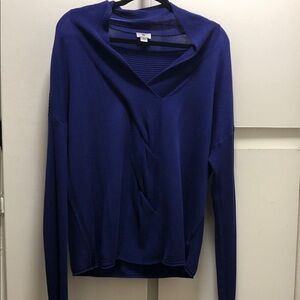 Vibrant Blue V-Neck Sweater